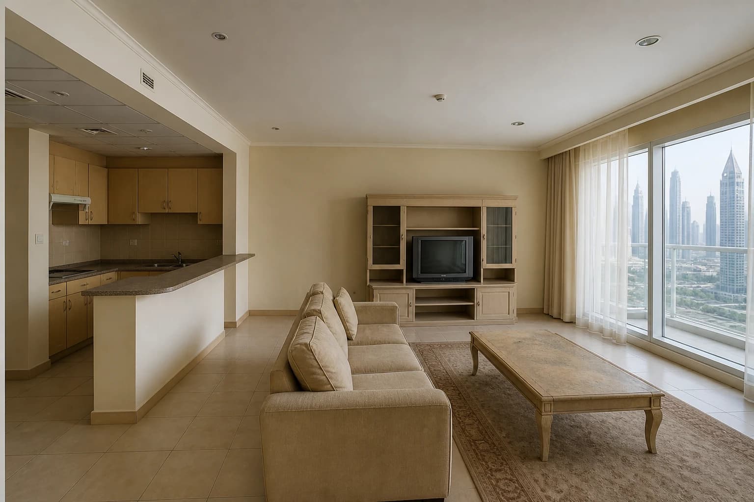 Residential interior before renovation